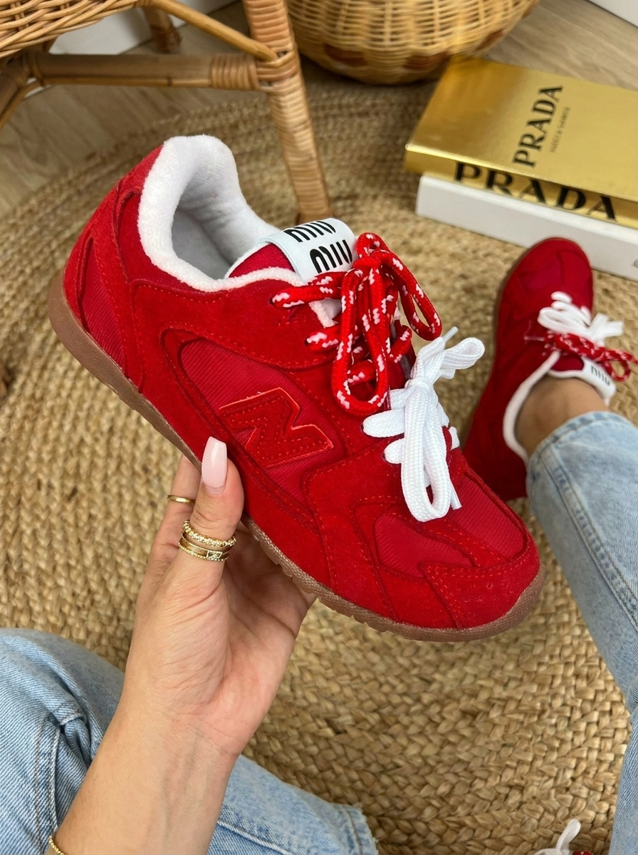 Tenis | Ref. New Balance Colaboración Miu Miu Rojo