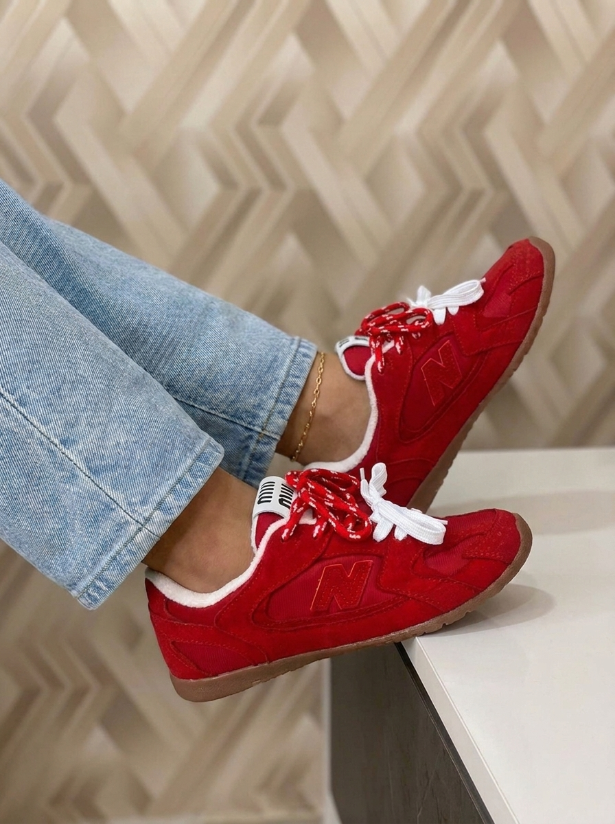 Tenis | Ref. New Balance Colaboración Miu Miu Rojo